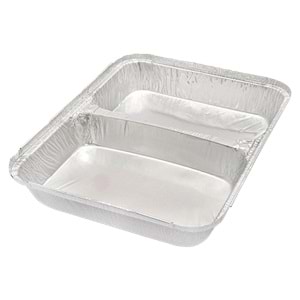 2 GÖZLÜ ALÜMİNYUM KAP(100 LÜ)